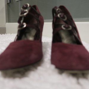 Nine West Red Suede Shoes
